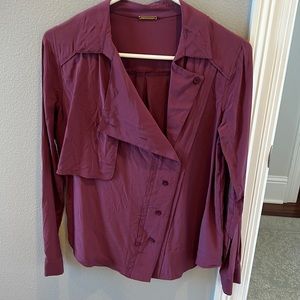 Rebecca Minkoff asymmetrical 100% silk top